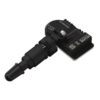 Compact TPMS Sensor Black Metal Valve