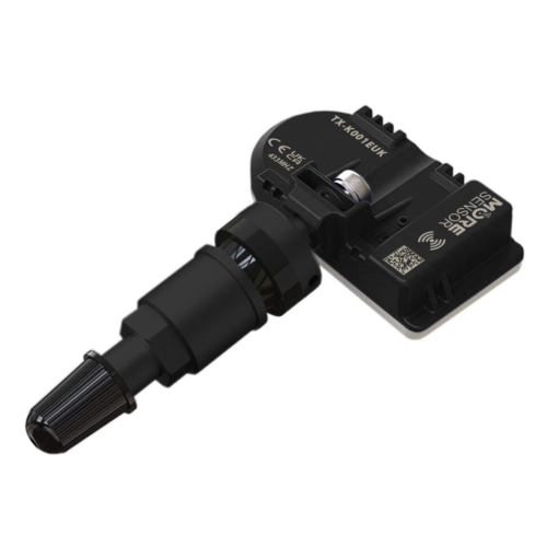 Compact TPMS Sensor Black Metal Valve
